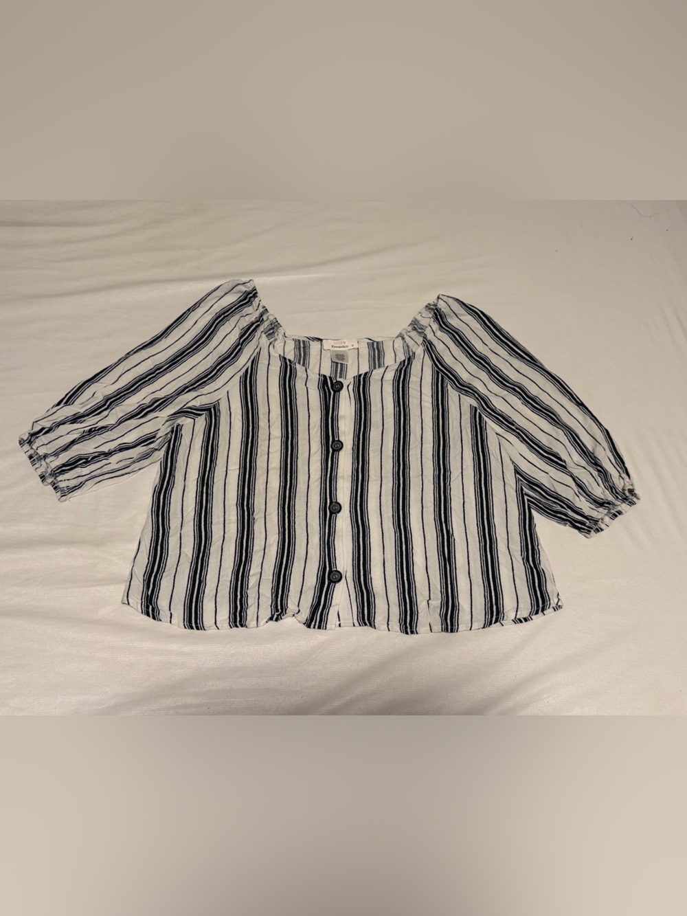 Women’s Stripped Cropped Blouse